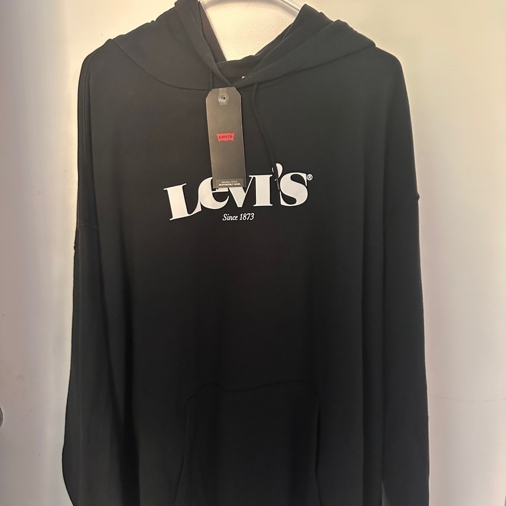 Levi's Men's Black Hoodie Sweater